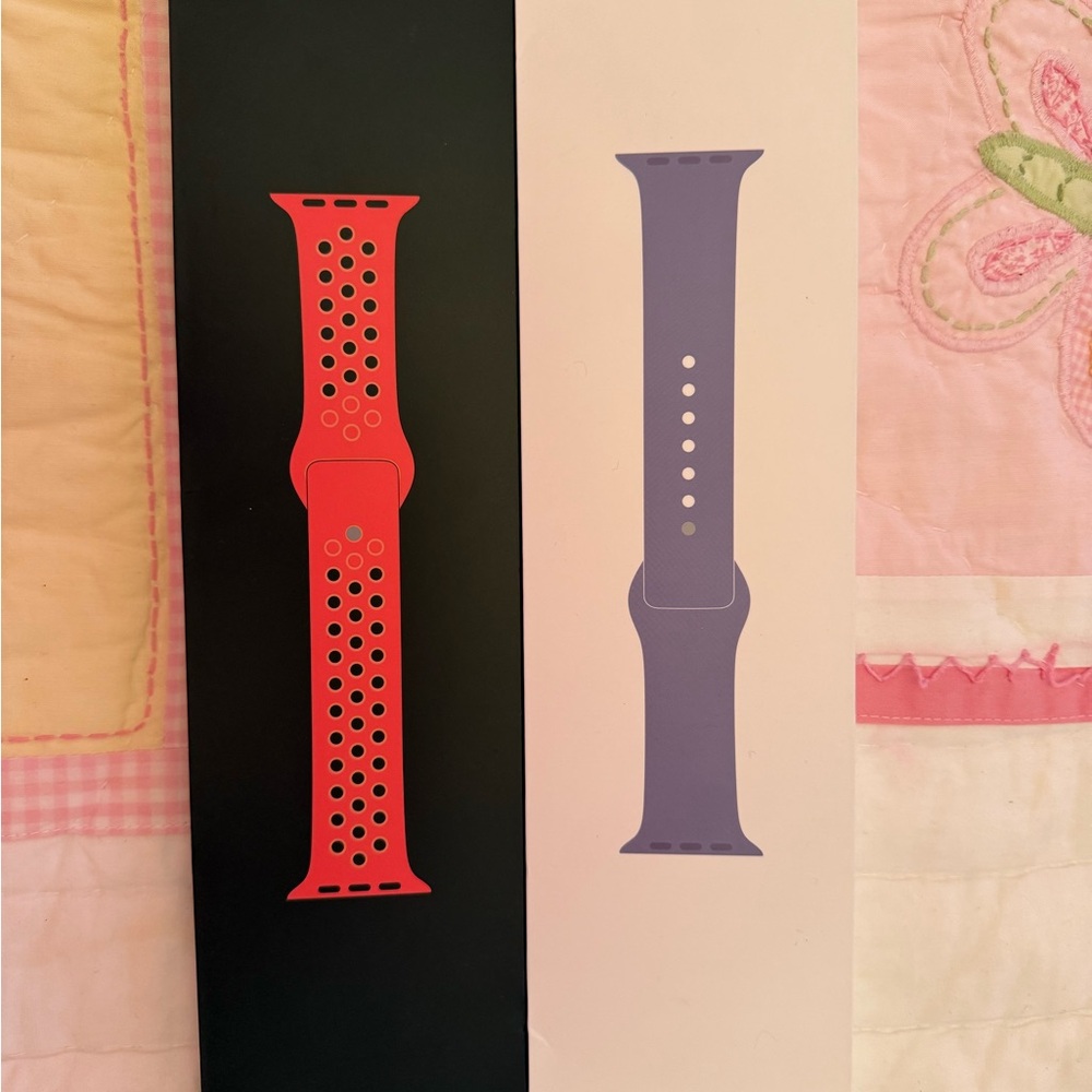 Red/Pink and Purple Apple Watch Bands